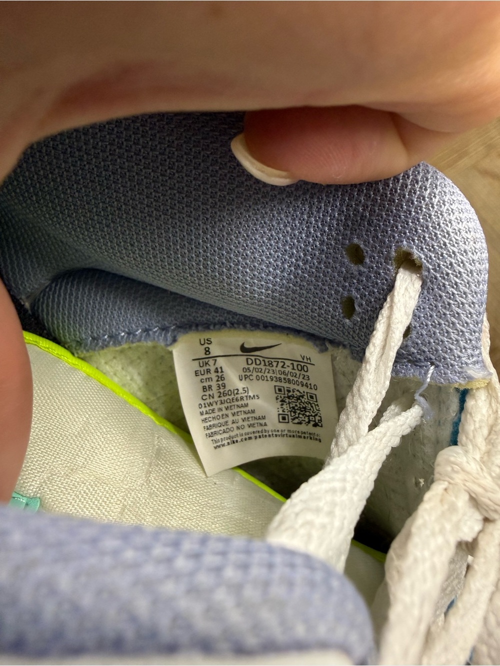 Nike Low-Top Sneakers in White, Pink, Mint, Purple & Yellow - Picture 5 of 5